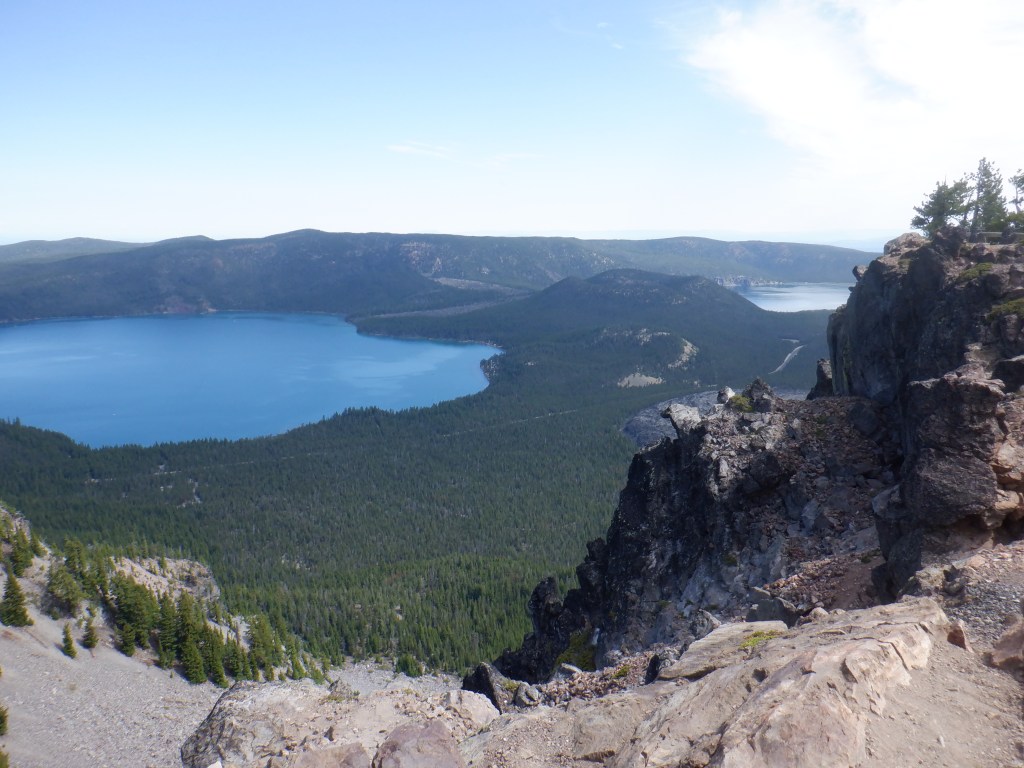 Paulina and East Lake in Newberry Caldera, Oregon.